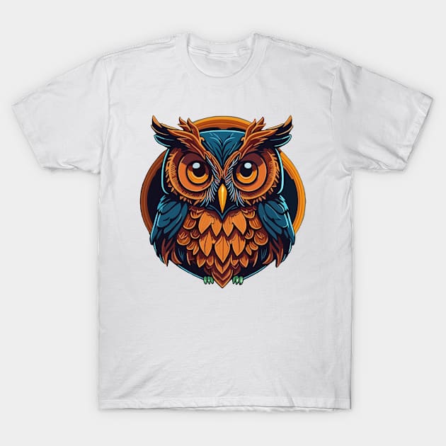 Owl Portrait T-Shirt by SpriteGuy95